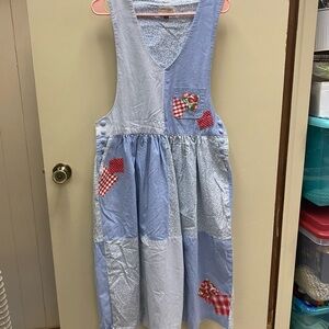 Vintage cottage core patchwork dress